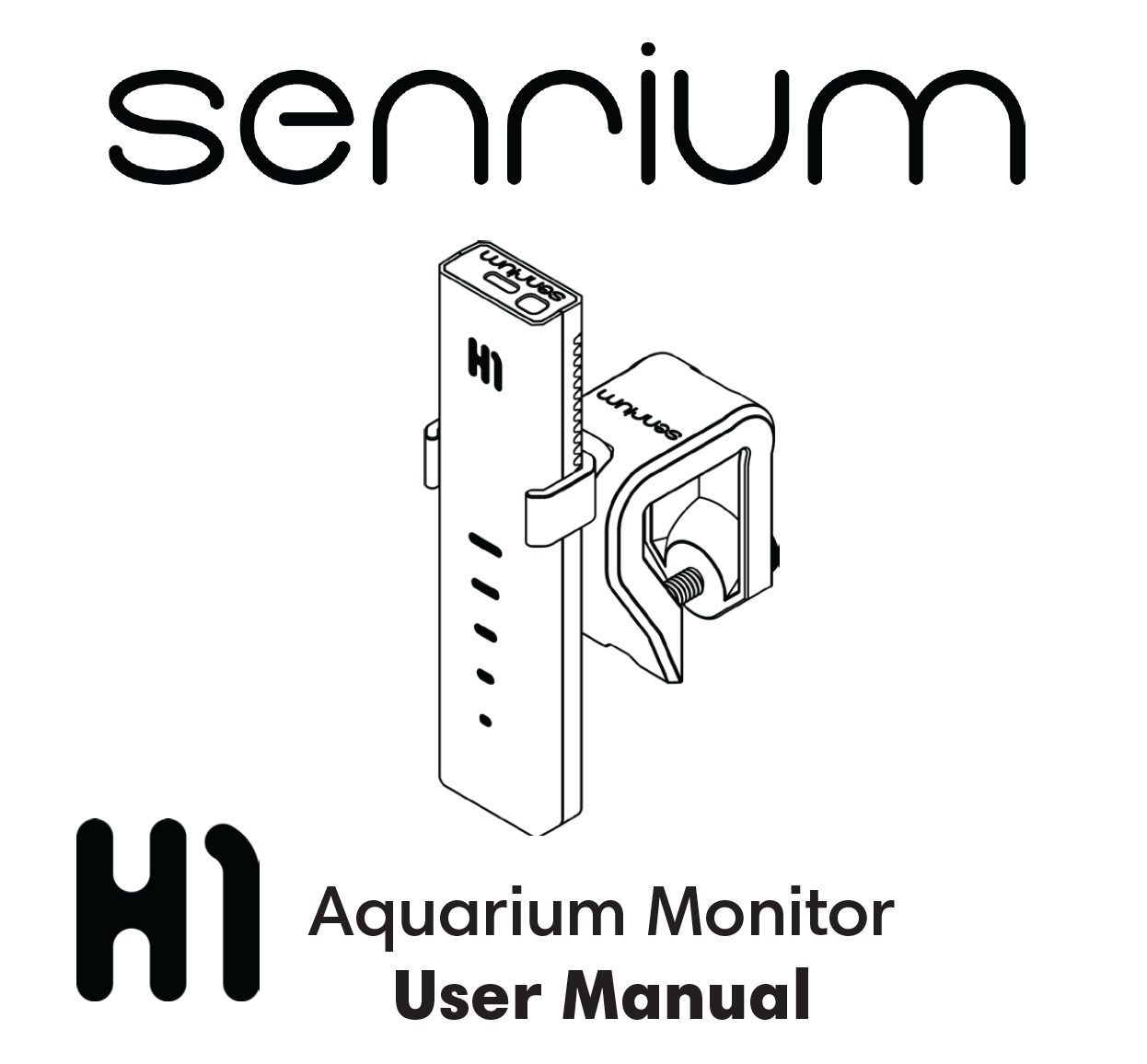 Cover page of the Senrium H1 user manual